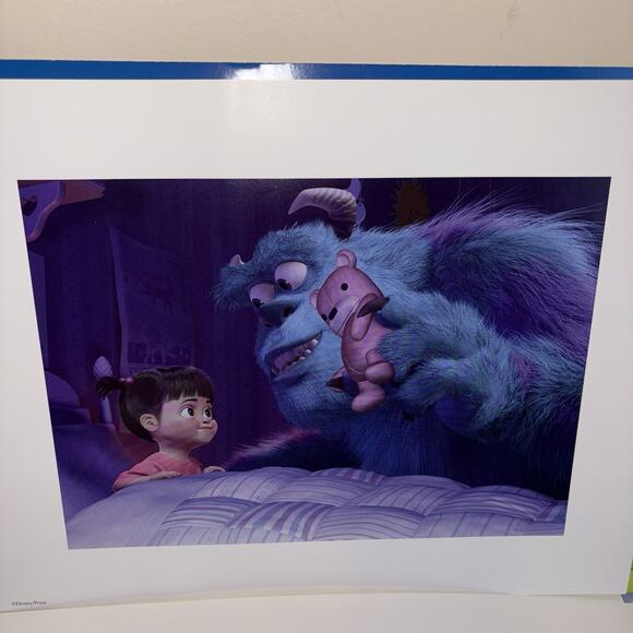 Monsters Inc Disney Store Pixar Exclusive Lithograph Portfolio Set of 4 Prints - Picture 9 of 10